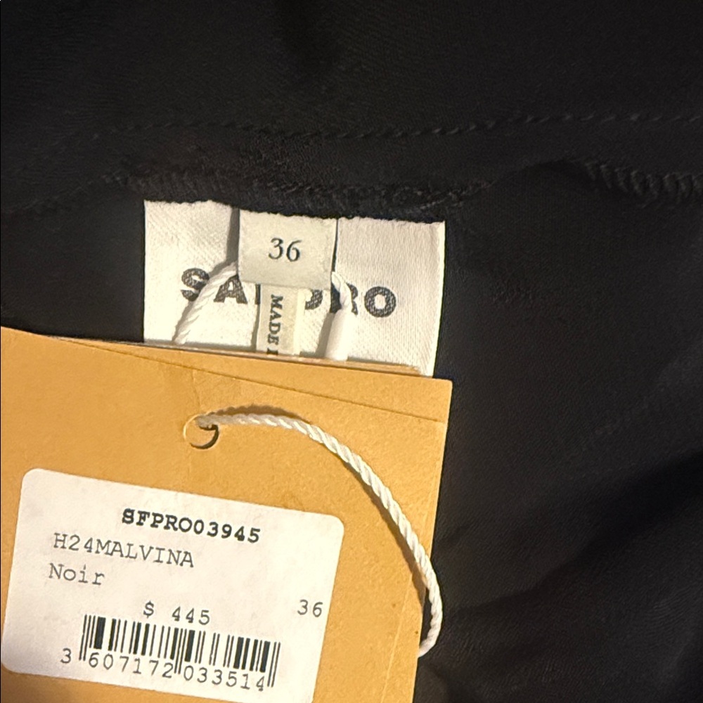 Sandro Noir Elegant Dress - Picture 5 of 5